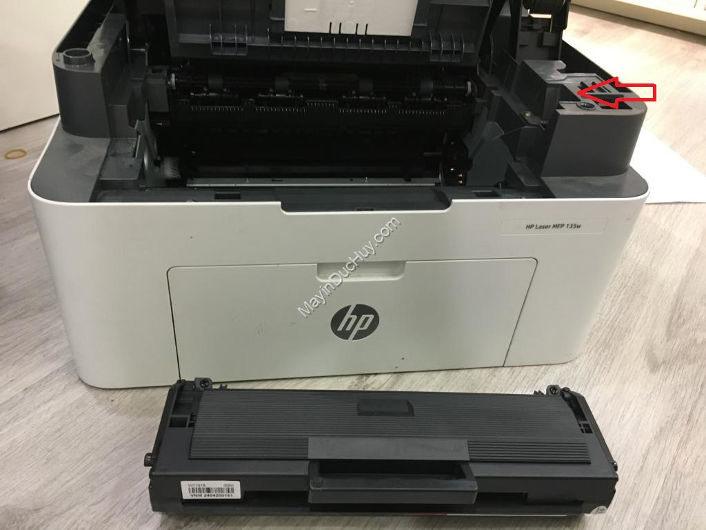 cach thay cartridge hp laser mfp 135w 4