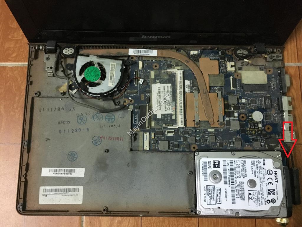 cach nang cap o ssd thay o cung hdd laptop lenovo ideapad u260 5
